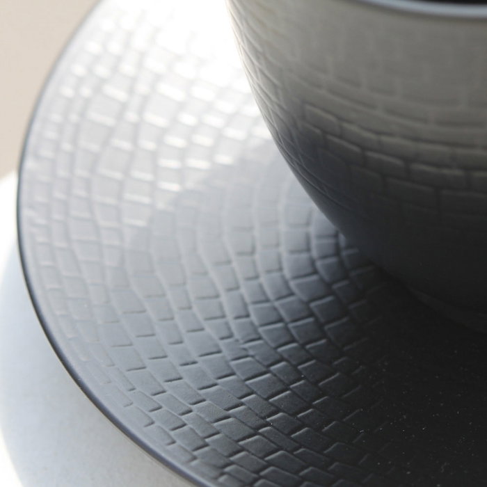 Avet Taza de té con plato Lohan Black negro 280 ml Avet Taza de té con plato Lohan Black negro 280 ml